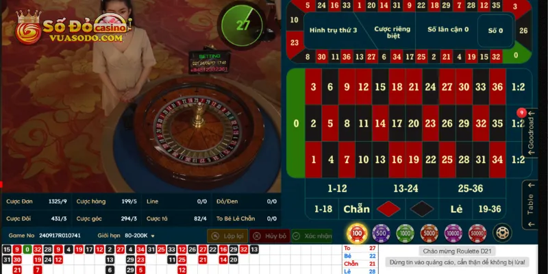 Người chơi Roulette sẽ tham gia đặt cược trước khi Dealer bắt đầu vòng quay