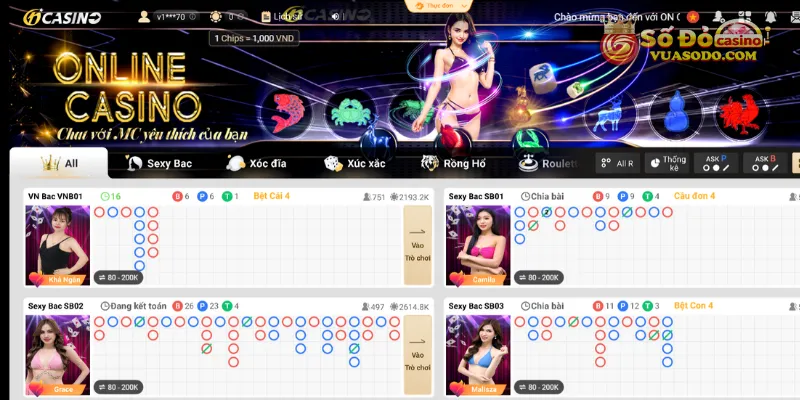 Sòng bài casino thu hút người chơi bởi sự đa dạng và đồ họa đẹp